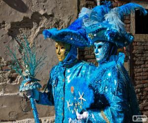 Puzzle Costumes bleu