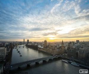 Puzzle Coucher de soleil à Londres