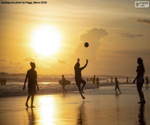 Puzzle Coucher du soleil sur la plage