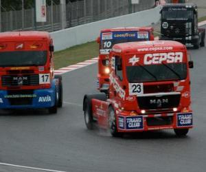 Puzzle Course de camion