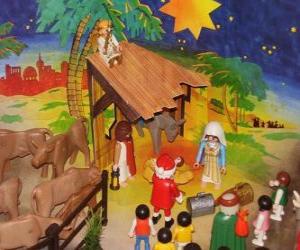 Puzzle Crèche de Noël de Playmobil