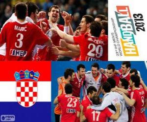 Puzzle Croatie médaille de bronze au Mondial 2013 de handball