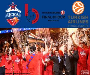 Puzzle CSKA Moscou champion Euroligue 16