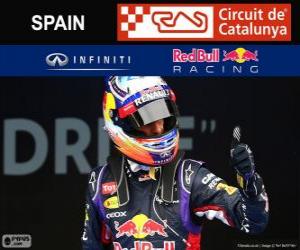 Puzzle Daniel Ricciardo - Red Bull - Grand Prix d'Espagne 2014, 3e classés