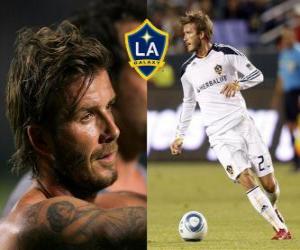 Puzzle David Beckham est un footballeur anglais. joue actuellement pour le LA Galaxy.