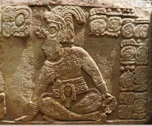 Puzzle Dessins maya sculpté sur une pierre