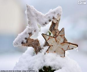 Puzzle Deux étoiles de neige