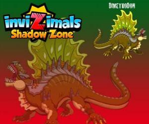 Puzzle Dimetrodon. Invizimals Shadow Zone. Impressionnant reptile chasseur qui vient de l'âge des dinosaures