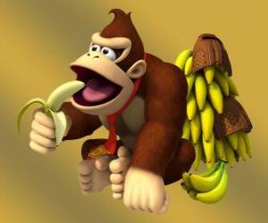 Puzzle Donkey Kong, le gorille célèbre de Nintendo