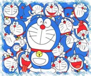 Puzzle Doraemon est un chat cosmique qui vient de l'avenir