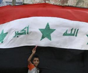 Puzzle Drapeau d'Irak ou Iraq