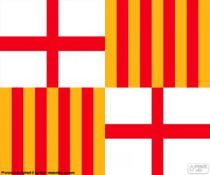 Puzzle Drapeau de Barcelone