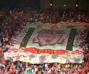 Puzzle Drapeau de Liverpool F.C.