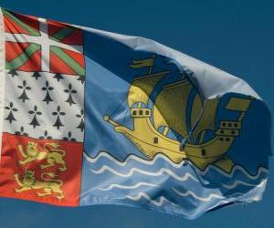 Puzzle Drapeau de Saint Pierre et Miquelon