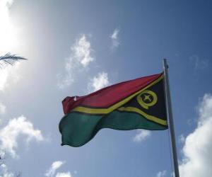 Puzzle Drapeau de Vanuatu