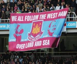 Puzzle Drapeau de West Ham United F.C.