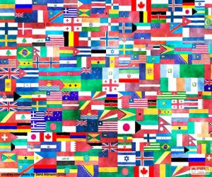 Puzzle Drapeaux du monde