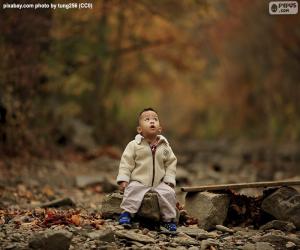 Puzzle Enfant dans la forêt