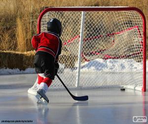 Puzzle Enfant joueur de hockey sur glace