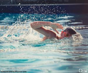 Puzzle Enfant natation