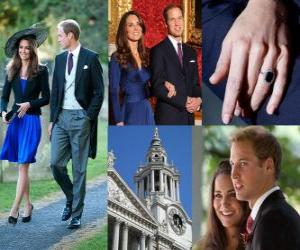 Puzzle Engagement du Prince William d'Angleterre à Catherine Middleton