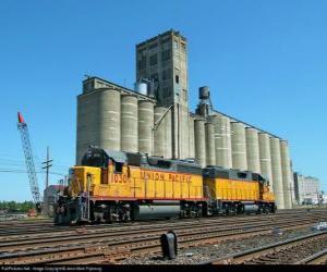 Puzzle Entrepôt de grains, un grand bâtiment pour le stockage du grain