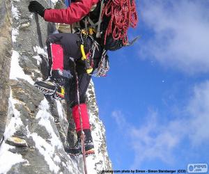 Puzzle Escalade sur glace