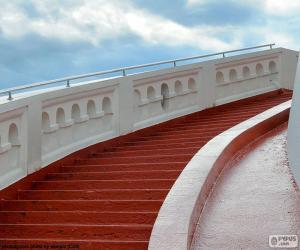 Puzzle Escalier rouge