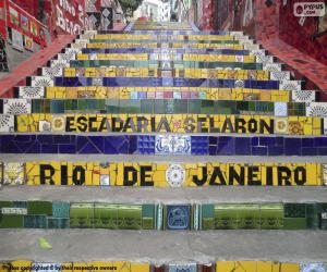 Puzzle Escalier Selarón, Brésil