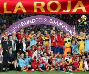 Puzzle Espagne,  champion UEFA EURO 2012