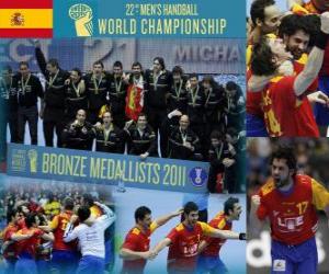 Puzzle Espagne Médaille de bronze au Mondial 2011 de handball