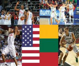 Puzzle États-Unis - la Lituanie, la demi-finale de 2010, la Turquie mondial de la FIBA