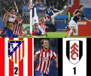 Puzzle Europe finale de la Ligue 2009-10 Atletico Madrid 2 - Fulham FC 1