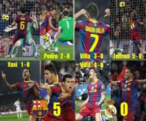 Puzzle FC Barcelona 5 Real Madrid 0 