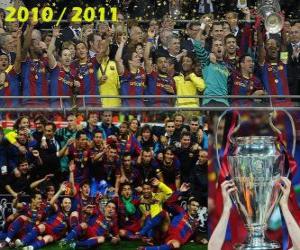 Puzzle FC Barcelona, &#8203;&#8203;champion de la Ligue des champions de l'UEFA 2010-2011