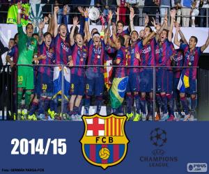 Puzzle FC Barcelona champion Champions15