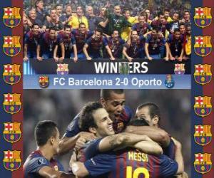 Puzzle FC Barcelone Champion 2011 Supercoupe UEFA