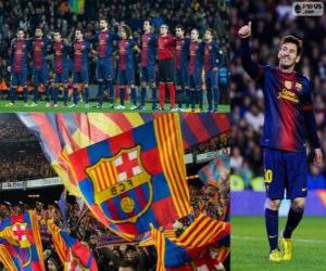 Puzzle FC Barcelone, champion 2012-2013