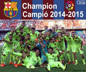 Puzzle FC Barcelone, champion 2014-2015