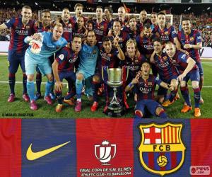 Puzzle FC Barcelone Copa del Rey 14-15