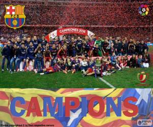 Puzzle FC Barcelone Copa del Rey 2015-16