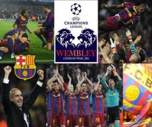 Puzzle Fc Barcelone qualifié pour la finale de la Ligue des Champions - UEFA Champions League 2010-11