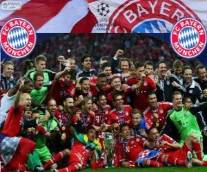 Puzzle FC Bayern Munich, champion de la Ligue des Champions UEFA 2012-2013