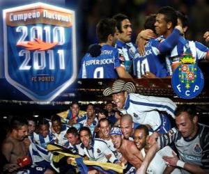 Puzzle FC Porto champion de la ligue portugaise 2010-11