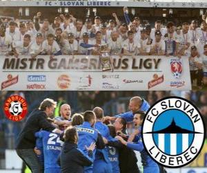 Puzzle FC Slovan Liberec, champion Gambrinus Liga 2011-2012, Ligue de Football de République tchèque