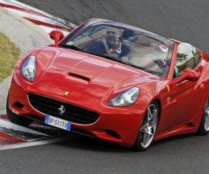 Puzzle Felipe Massa au volant d'une Ferrari California - Hungaroring 2010 -