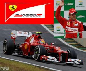 Puzzle Felipe Massa - Ferrari - Grand Prix du Brésil 2012, 3e classés