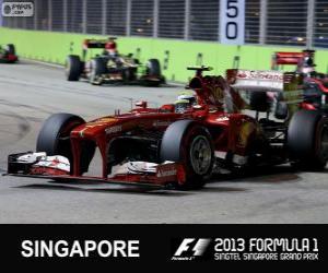 Puzzle Felipe Massa - Ferrari - Singapour, 2013