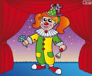 Puzzle Femme clown