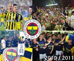 Puzzle Fenerbahçe SK, champion de la ligue de football turc, Super Lig 2010-2011